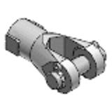 Rod end clevis (Y-end) with pin